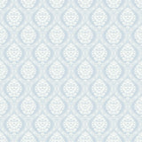 York Petite Ogee Blue Wallpaper