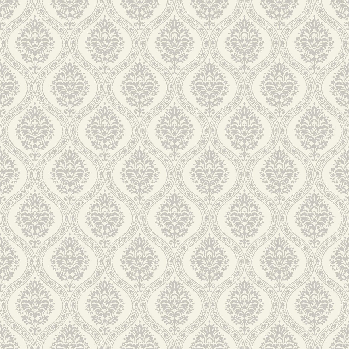 York Petite Ogee Taupe Wallpaper