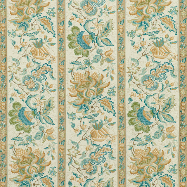 Brunschwig & Fils MONTFLOURS PRINT AQUA Fabric
