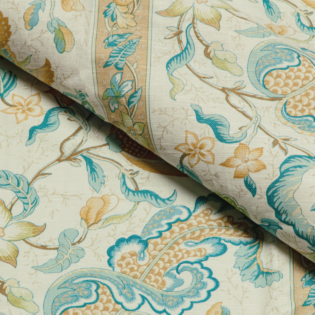 Brunschwig & Fils MONTFLOURS PRINT AQUA Fabric