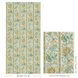 Brunschwig & Fils MONTFLOURS PRINT AQUA Fabric