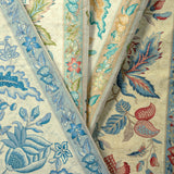 Brunschwig & Fils MONTFLOURS PRINT AQUA Fabric