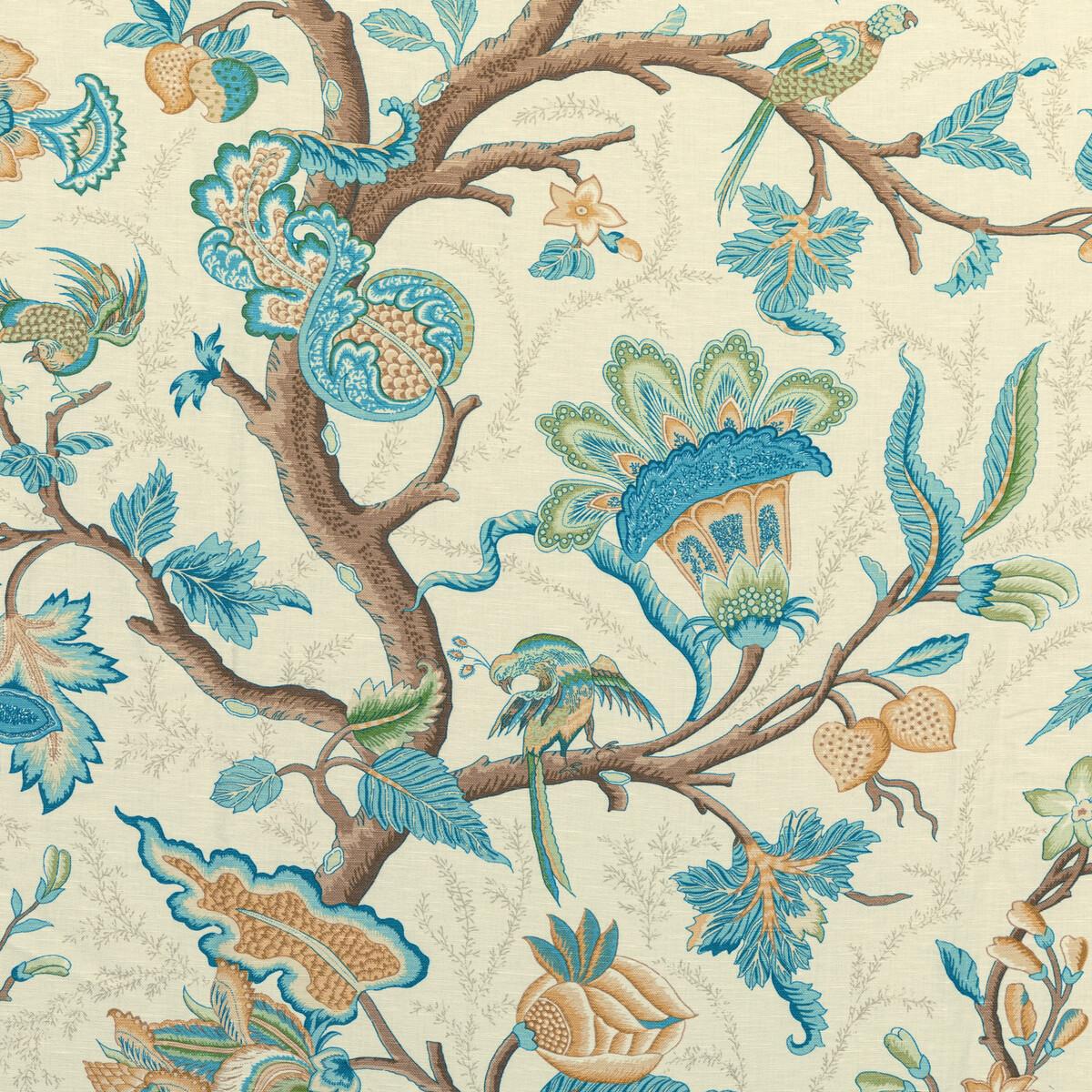Brunschwig & Fils LOUVERNE PRINT AQUA Fabric