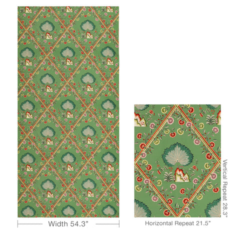 Brunschwig & Fils LOIRE PRINT EMERALD Fabric