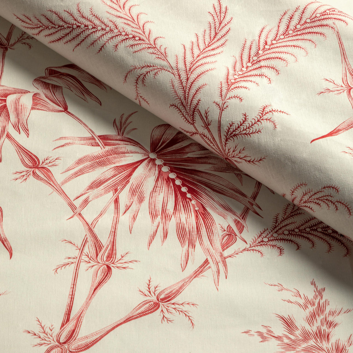 Brunschwig & Fils LAUZIERE PRINT RED Fabric