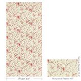 Brunschwig & Fils LAUZIERE PRINT RED Fabric