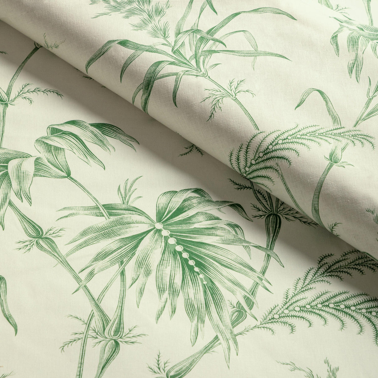 Brunschwig & Fils LAUZIERE PRINT GREEN Fabric