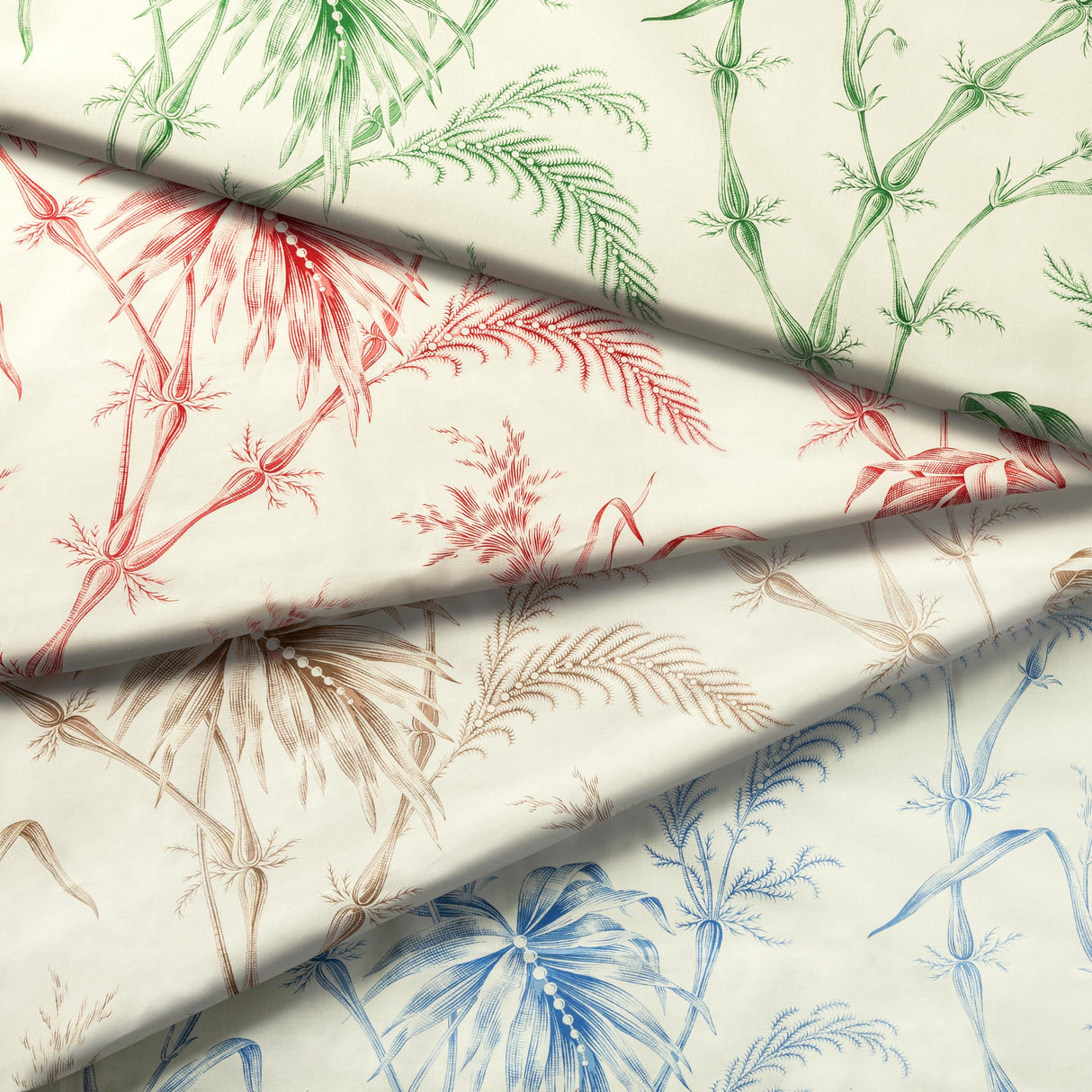 Brunschwig & Fils LAUZIERE PRINT GREEN Fabric