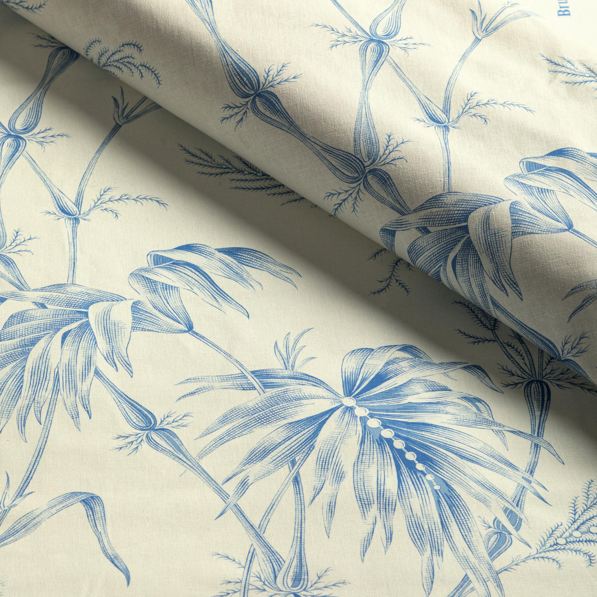 Brunschwig & Fils LAUZIERE PRINT BLUE Fabric