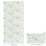 Brunschwig & Fils LAUZIERE PRINT BLUE Fabric