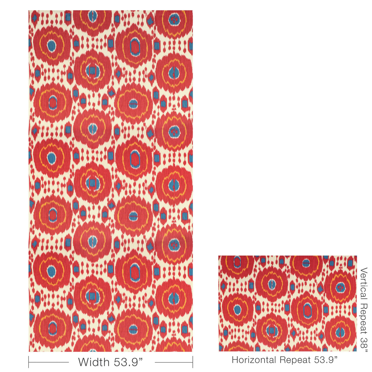 Brunschwig & Fils MAYENNE PRINT RED Fabric