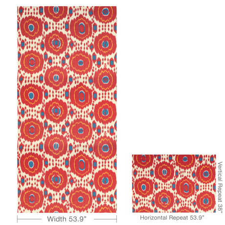 Brunschwig & Fils MAYENNE PRINT RED Fabric