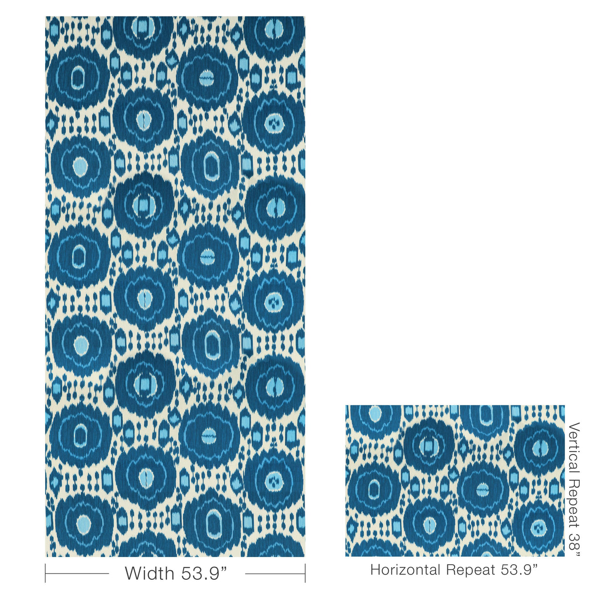 Brunschwig & Fils MAYENNE PRINT BLUE Fabric