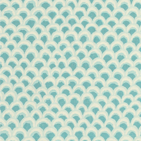 Brunschwig & Fils PAVE II PRINT AQUA Fabric