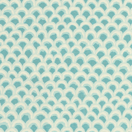 Brunschwig & Fils PAVE II PRINT AQUA Fabric