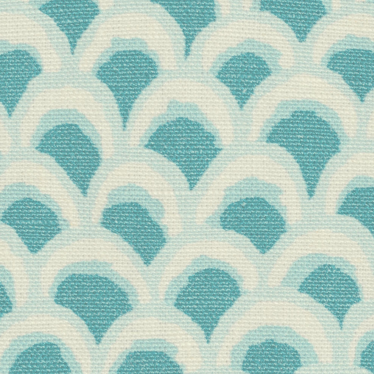Brunschwig & Fils PAVE II PRINT AQUA Fabric