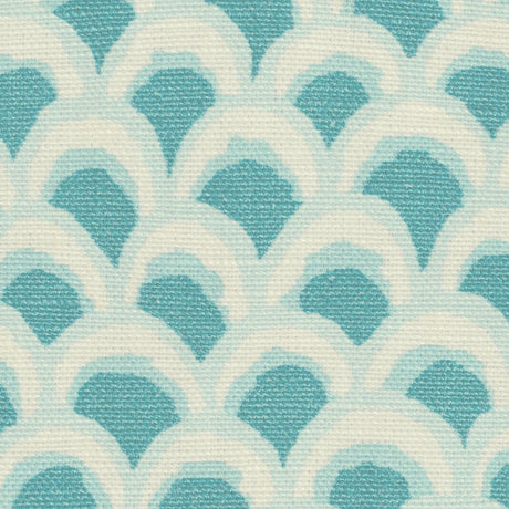 Brunschwig & Fils PAVE II PRINT AQUA Fabric