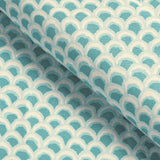 Brunschwig & Fils PAVE II PRINT AQUA Fabric