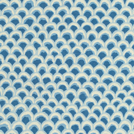 Brunschwig & Fils PAVE II PRINT BLUE Fabric