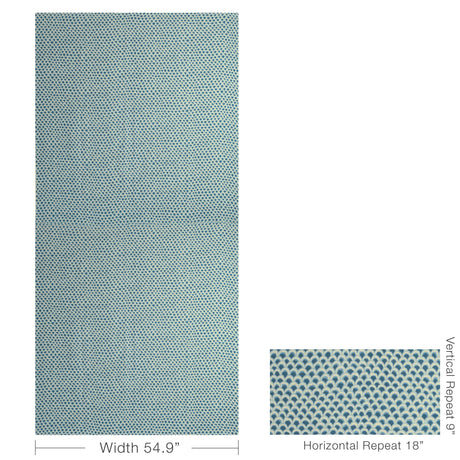 Brunschwig & Fils PAVE II PRINT BLUE Fabric