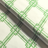 Brunschwig & Fils LE BAMBOU PRINT GREEN Fabric