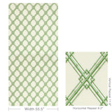 Brunschwig & Fils LE BAMBOU PRINT GREEN Fabric