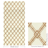 Brunschwig & Fils LE BAMBOU PRINT GOLD Fabric