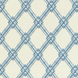 Brunschwig & Fils LE BAMBOU PRINT BLUE Fabric