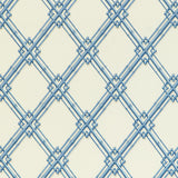 Brunschwig & Fils LE BAMBOU PRINT BLUE Fabric