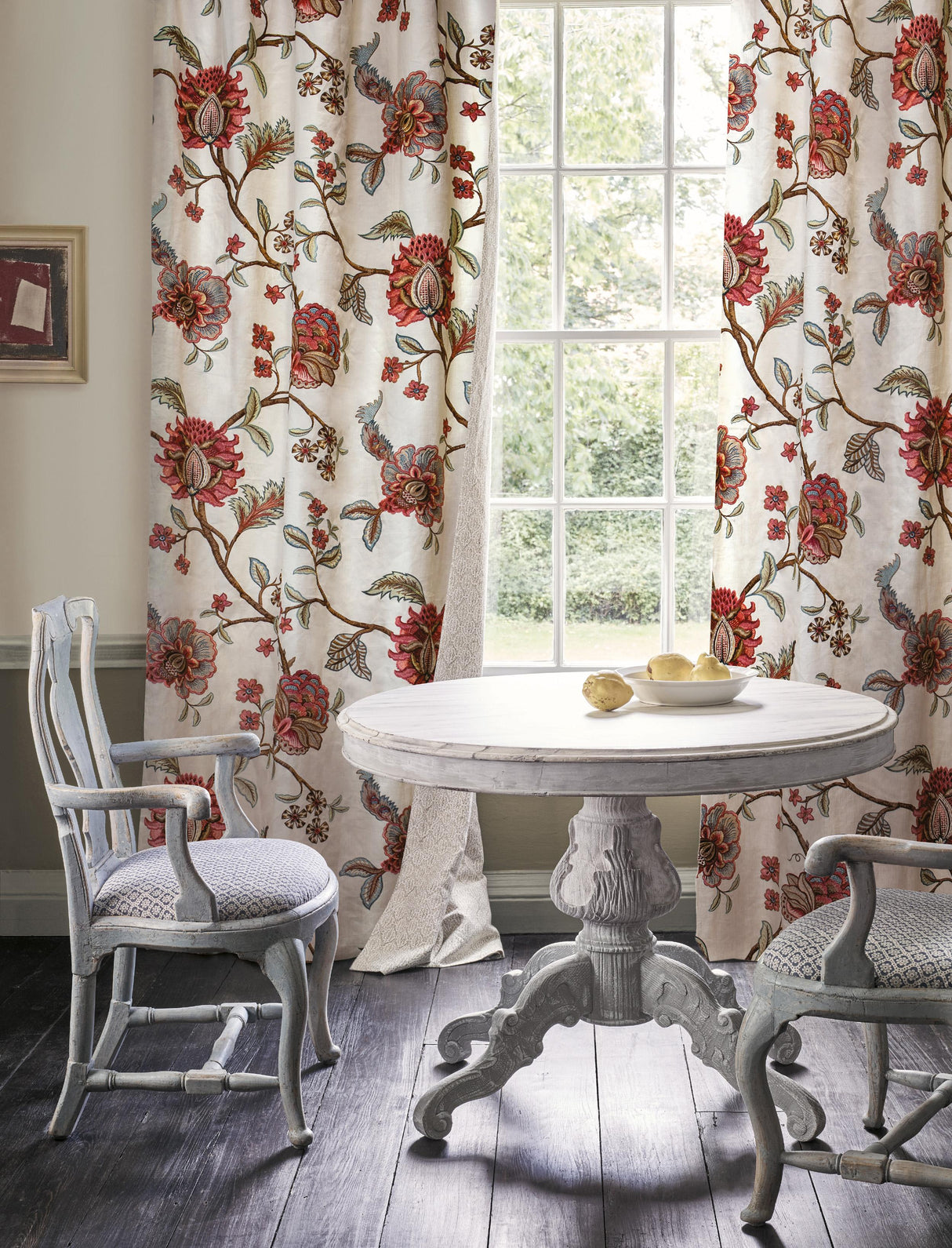 G P & J Baker SUDBURY RED Fabric