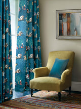 G P & J Baker CASPIAN INDIGO/RED Fabric