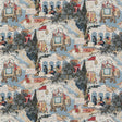 G P & J Baker SHALIMAR INDIGO/RED Fabric