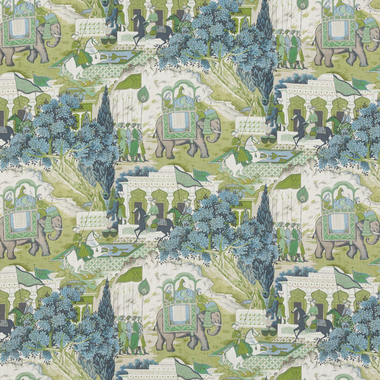 G P & J Baker SHALIMAR TEAL Fabric