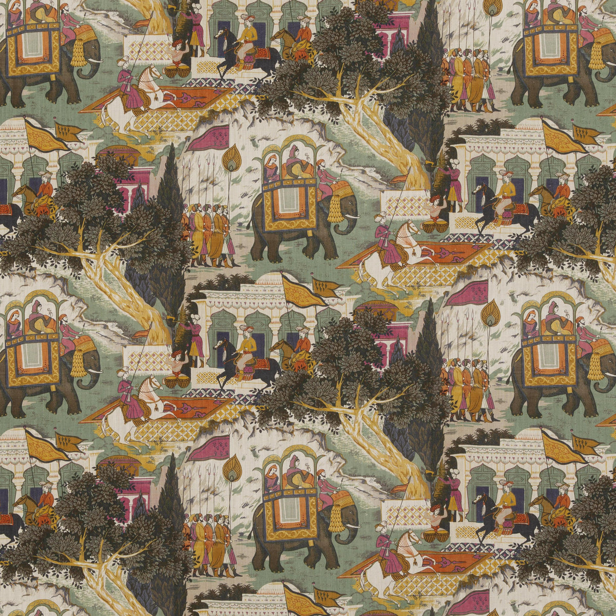 G P & J Baker SHALIMAR AQUA Fabric