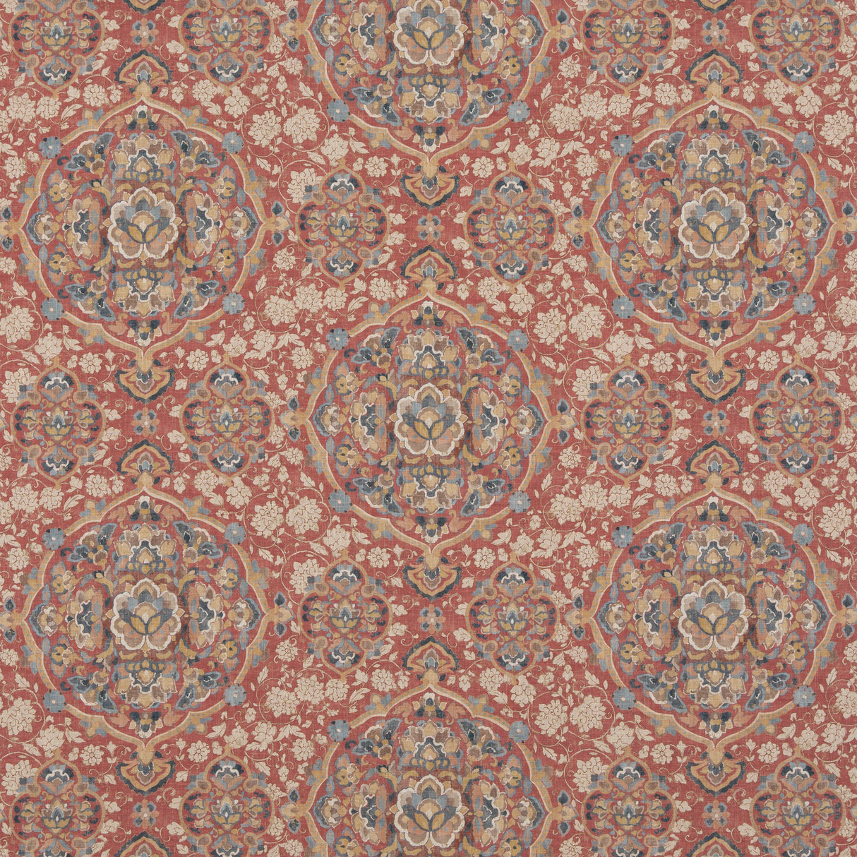 G P & J Baker KIANA RED/BLUE Fabric