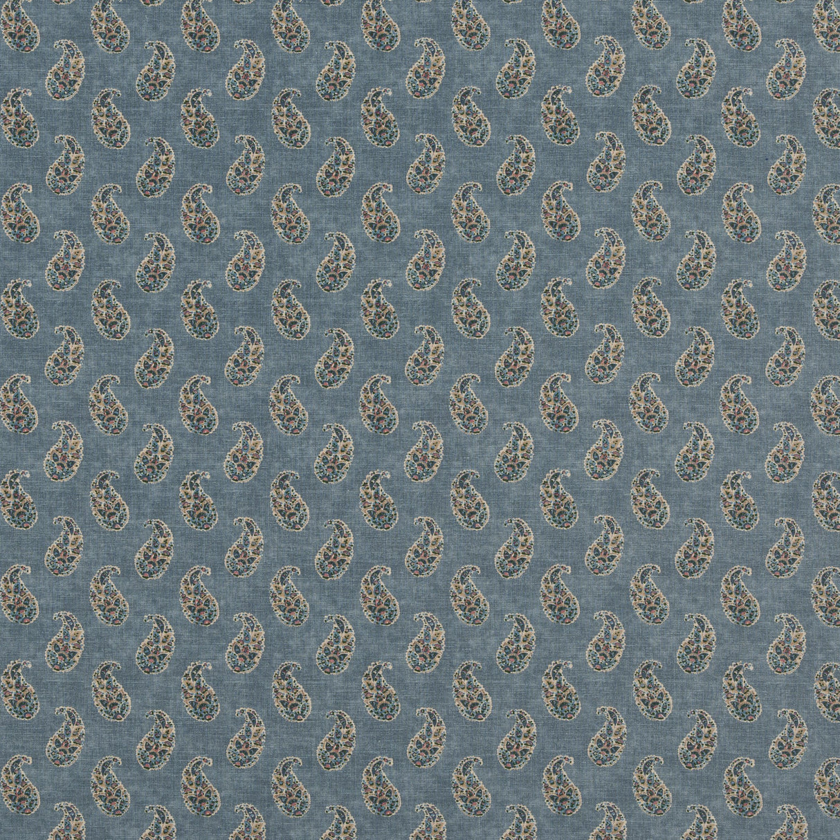 G P & J Baker PATOLA PAISLEY BLUE Fabric