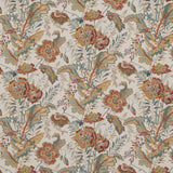 G P & J Baker INDIENNE FLOWER RED/TEAL Fabric