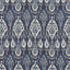 G P & J Baker IKAT BOKHARA LINEN INDIGO Fabric