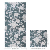 Brunschwig & Fils LES PIVOINES TEAL Wallpaper