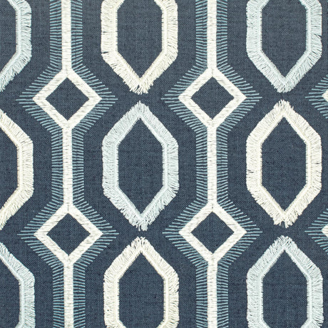 Stout MALTA BLUE/WHITE Fabric