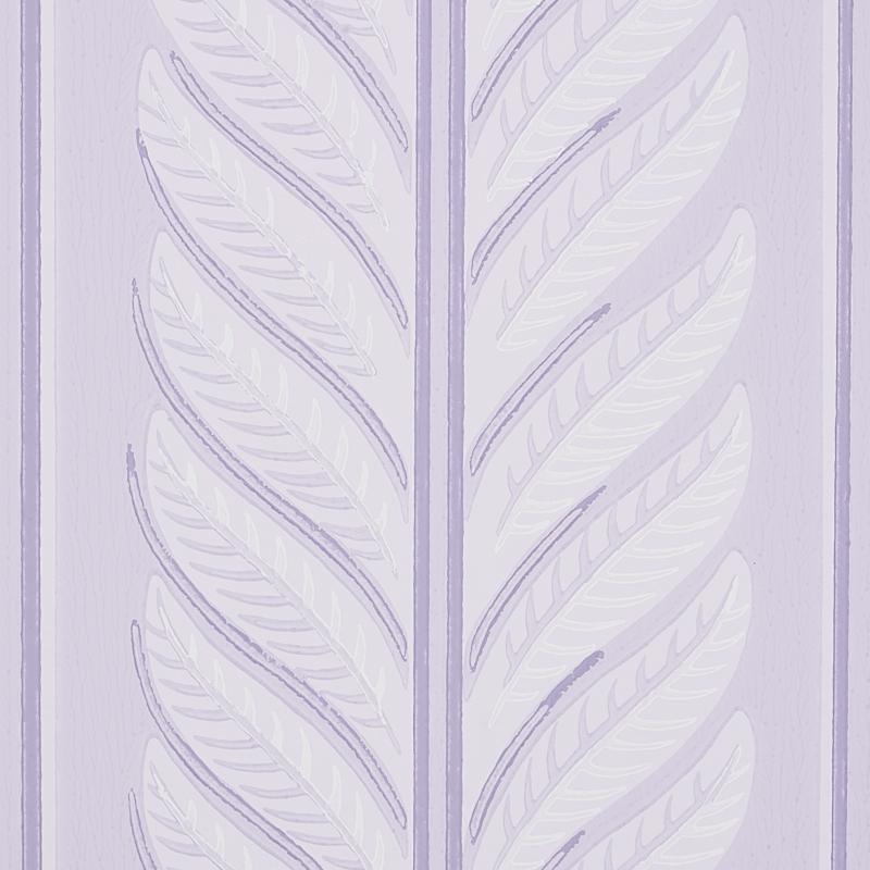 Schumacher Hydrangea Drape Lilac Wallpaper
