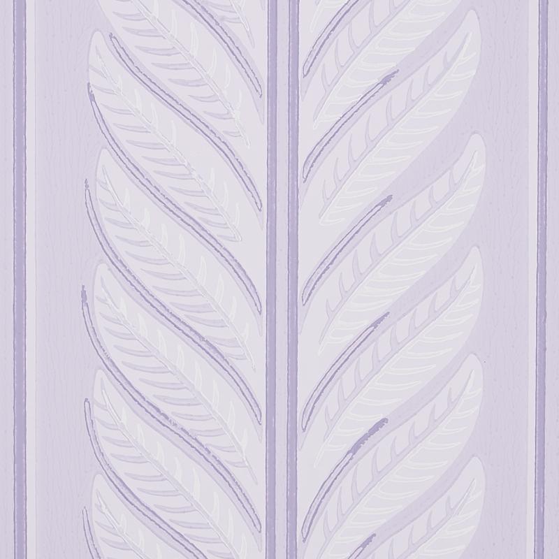 Schumacher Hydrangea Drape Lilac Wallpaper
