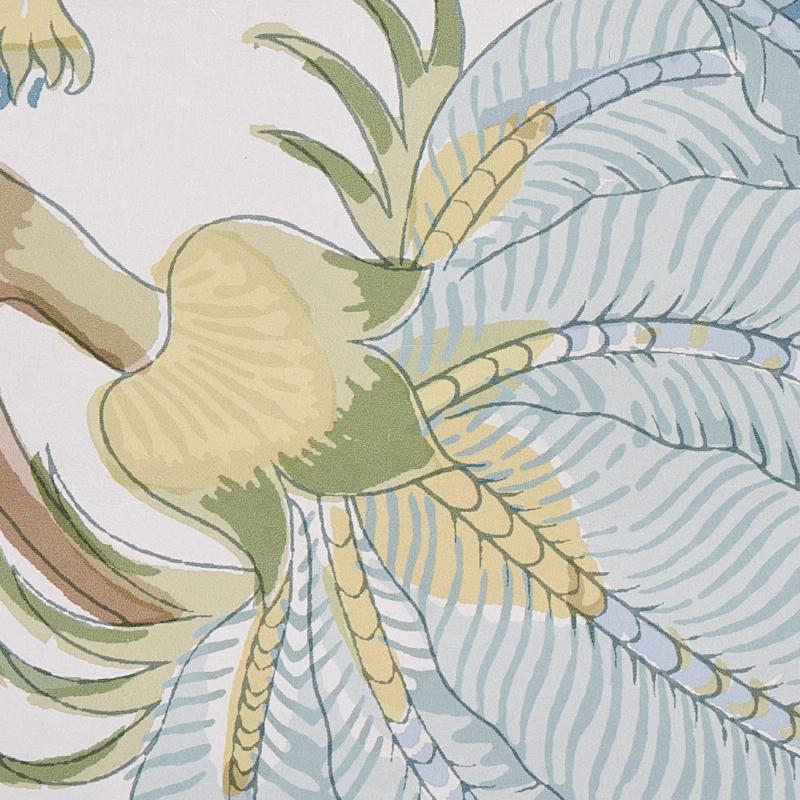 Schumacher Indian Arbre Soft Green Wallpaper