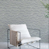 Schumacher Kata Sisal Mineral Wallpaper