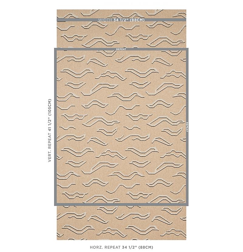 Schumacher Kata Paperweave Oatmeal Wallpaper
