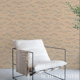 Schumacher Kata Paperweave Oatmeal Wallpaper