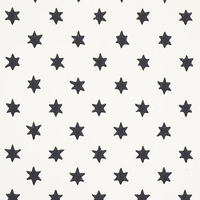 Schumacher Astral Black Wallpaper