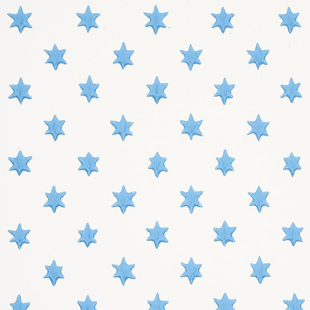 Schumacher Astral Blue Wallpaper