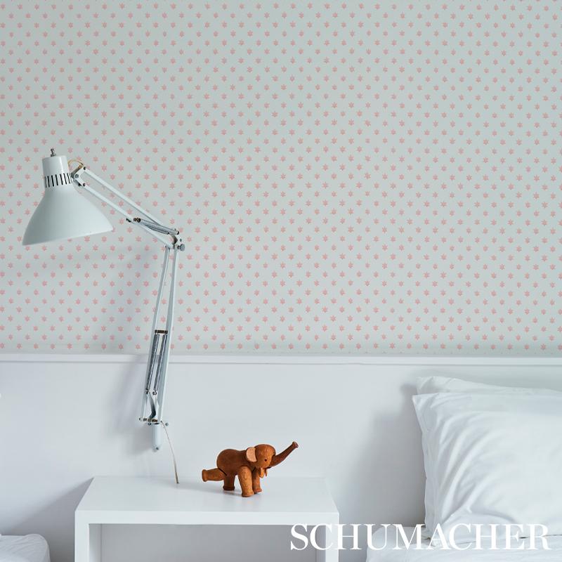 Schumacher Astral Pink Wallpaper