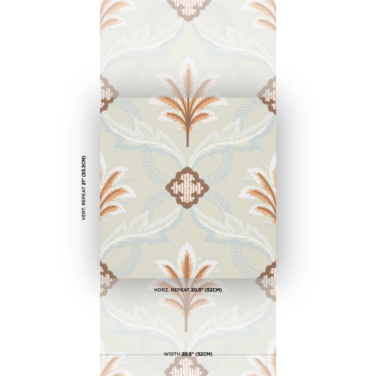 Schumacher Front Waltz Sage Wallpaper